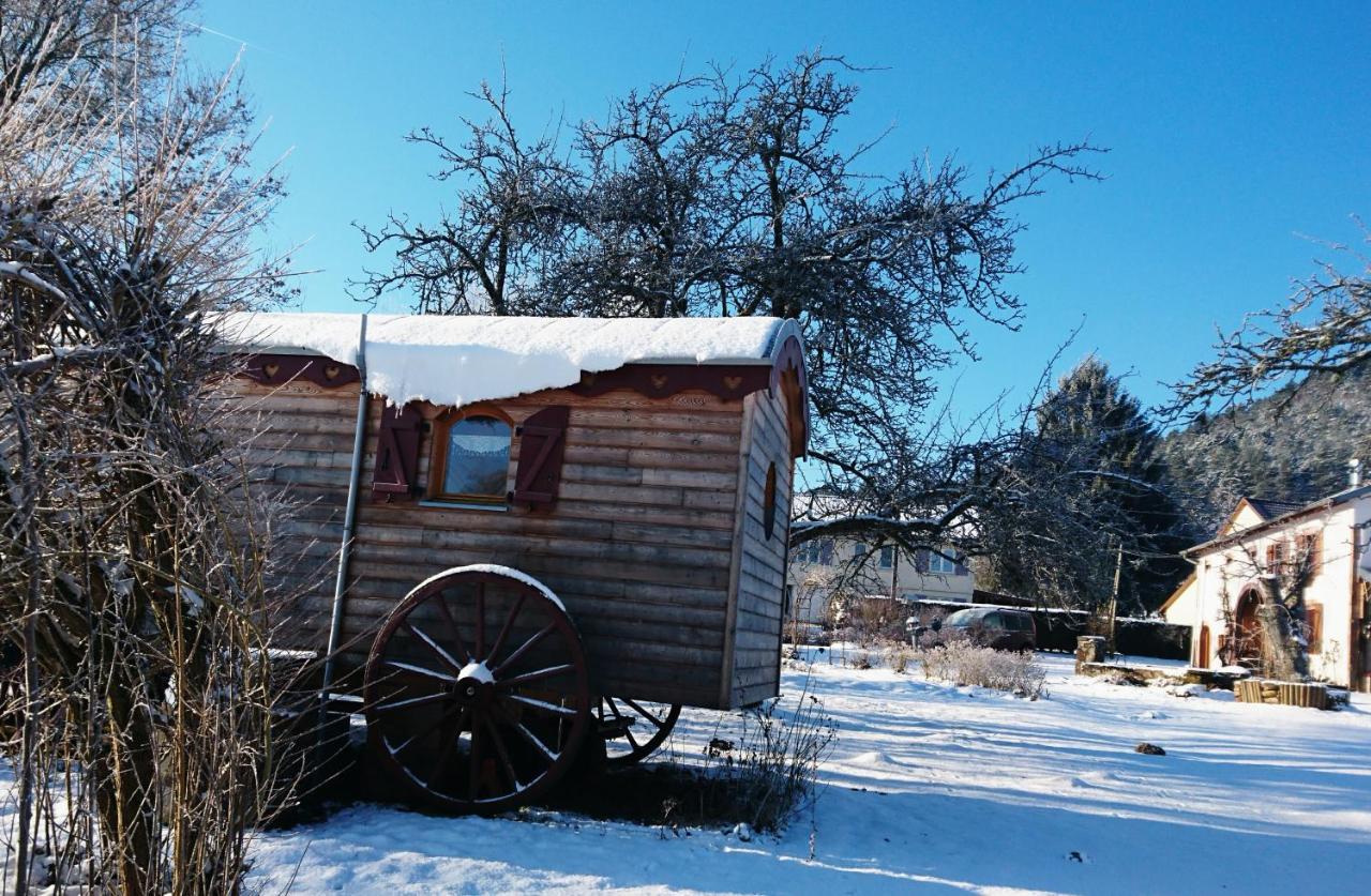 Saint-Michel-sur-Meurthe Roulotte Le Temps De Rever Bed & Breakfast エクステリア 写真